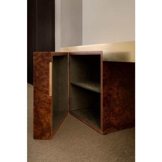 Multilayer Wood Load-Bearing Console Table by Dainelli Studio Atelier For Sale - Image 4 of 7