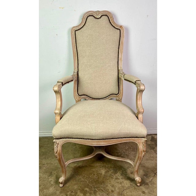 Champagne Set of '8' French Louis XV Style Dining Chairs For Sale - Image 8 of 17