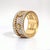2020s 18k Yellow Gold Rotating Gear Ring With 1.6ct Gh VVS Diamonds, New, Size 6.5 For Sale - Image 5 of 6