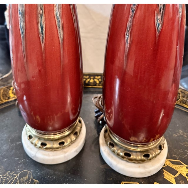 Pair of Pierre Adrien Dalpayrat Vases as Lamps For Sale In Los Angeles - Image 6 of 10