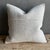 Creamy white hemp rug pillow. Soft hand, linen blend backing with zipper closure. Spot cleaning is recommended, or dry...