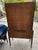 1930s Art Deco Waterfall Walnut China Cabinet Curio Display For Sale - Image 9 of 12