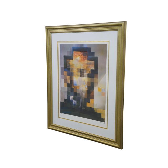 Vintage limited edition art print entitled "Lincoln in Dalivision" (also known as the nude Gala Contemplating the...