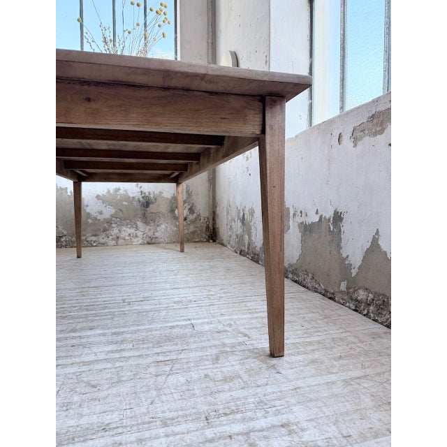 Vintage Farm Table in Cherry Wood, 1970s For Sale - Image 15 of 18