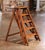 Crafted in France circa 1870, this five-step folding ladder is made from poplar and pine with a warm, timeworn patina that...
