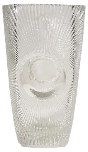 Large Glass Osaka Vase by Rudolf Jurnikl for Libochovice, 1960s
