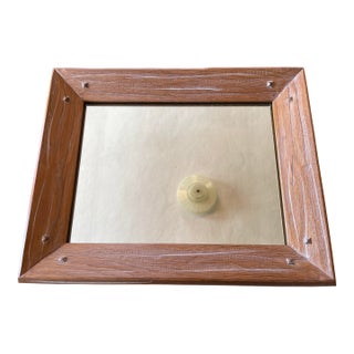 Vintage 1963 A. Brandt Ranch Oak Small Mirror For Sale