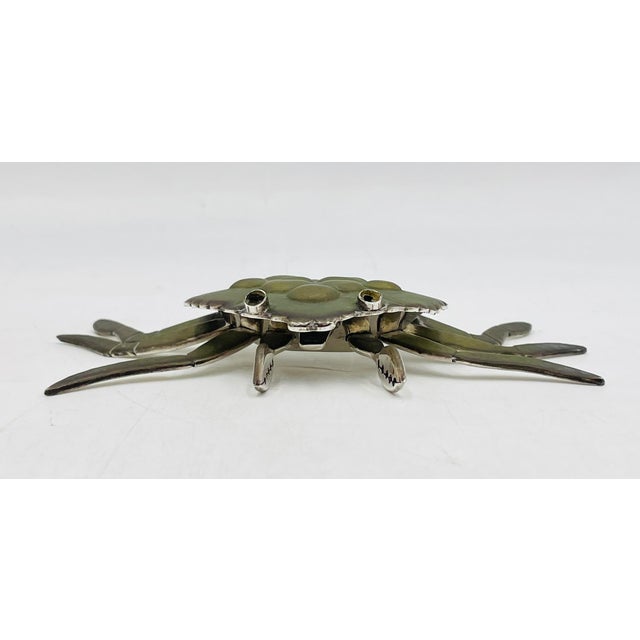 1980s Emilia Castillo Articulated Silver-Plated Crab Sculpture, Latin American Art For Sale - Image 9 of 15