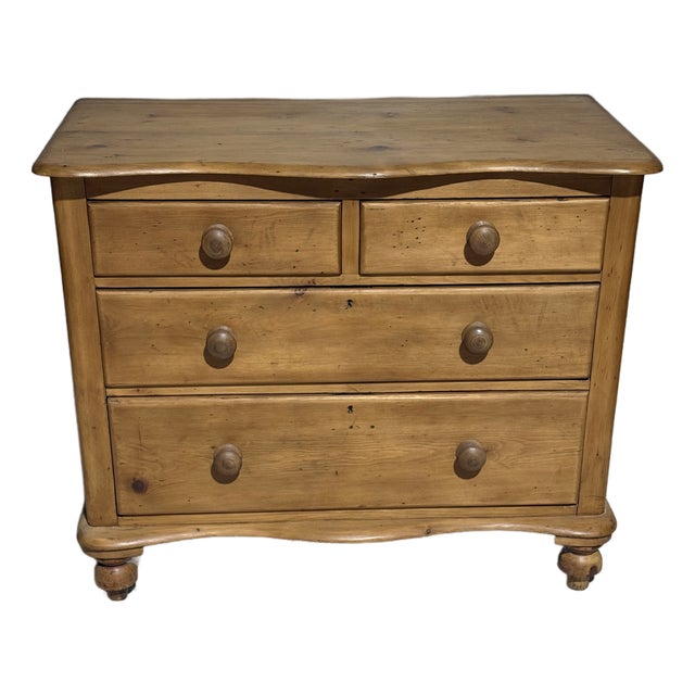 Antique Pine Two Over Two Drawers - Chest of Drawers From England For Sale