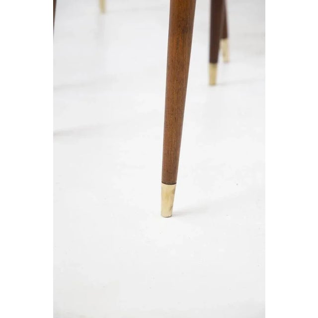 1950s Vintage Red Dining Room Chairs from Gianni Vigorelli, Set of 6 For Sale - Image 5 of 9