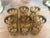 1960s 1960s Culver LTD "Valencia" 22k Gold & Green Highball Glasses - Set of 6 For Sale - Image 5 of 5