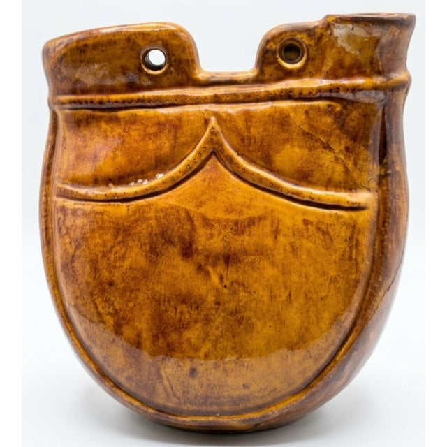 Song Dynasty Style Carmel Glazed Large Water Jar has measurements of approximately 9.75"x8.5"x5"