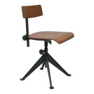 French Industrial Task Chair Attributed to Jean Prouvé Prouve For Sale