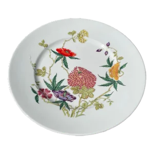 1990s Raynaud Limoges France Mioraflor "Epoch Ming" Dinner Plate
