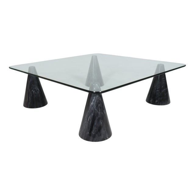 Marble Coffee Table in the style of Massimo Vignelli, Italy, 1980s For Sale