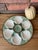 1930s French Longchamp Green and White Majolica Oyster Plate For Sale - Image 15 of 16