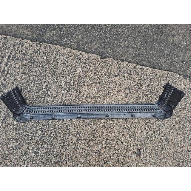 Antique Victorian Cast Iron Fireplace Fender For Sale - Image 9 of 10