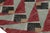 Rug & Kilim’s Distressed Runner in Red and Blue Geometric Patterns For Sale In New York - Image 6 of 8