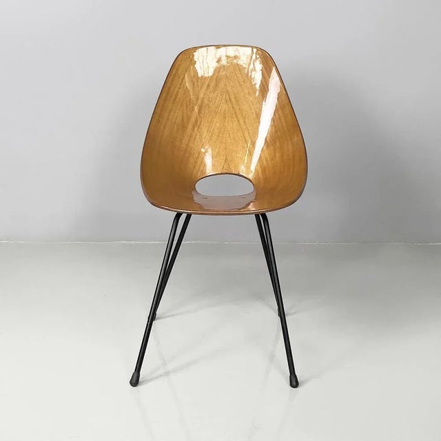 Italian modern chairs Medea by Vittorio Nobili for Fratelli Tagliabue, 1960s Pair of chairs model Medea with seat and back...