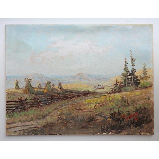 1951 Homestead Ranch Landscape Painting For Sale In Seattle - Image 6 of 7