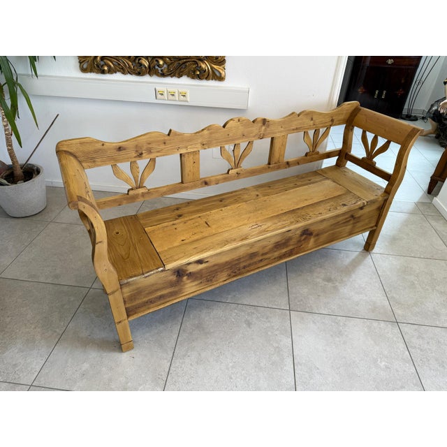 Provincial Biedermeier Chest Bench For Sale - Image 11 of 13