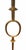Modern Vintage Poillerat Style Gilt Wrought Iron Oval Floor Lamp For Sale - Image 3 of 3