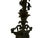 Vintage 1920s Spanish Revival Wrought Iron Bridge Floor Lamp With Ruffled Sunset Art Glass Shade Adjustable 55" - 67" 1920s-1930s For Sale - Image 11 of 12