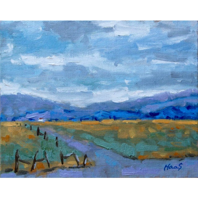 "Crossroads, Reno Nevada" Contemporary Desert Landscape Oil Painting For Sale