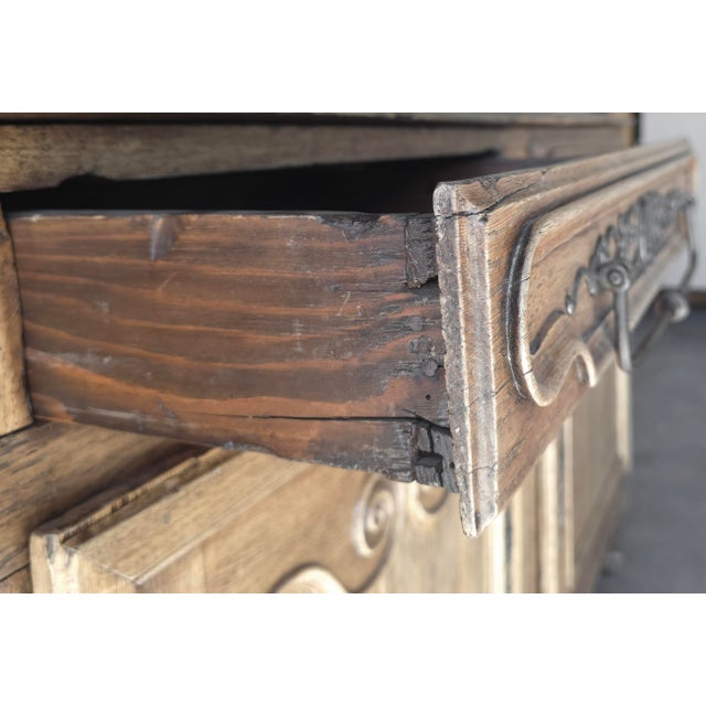 Monumental 1800s Antique French European Oak Vaissalier Hutch For Sale - Image 18 of 18