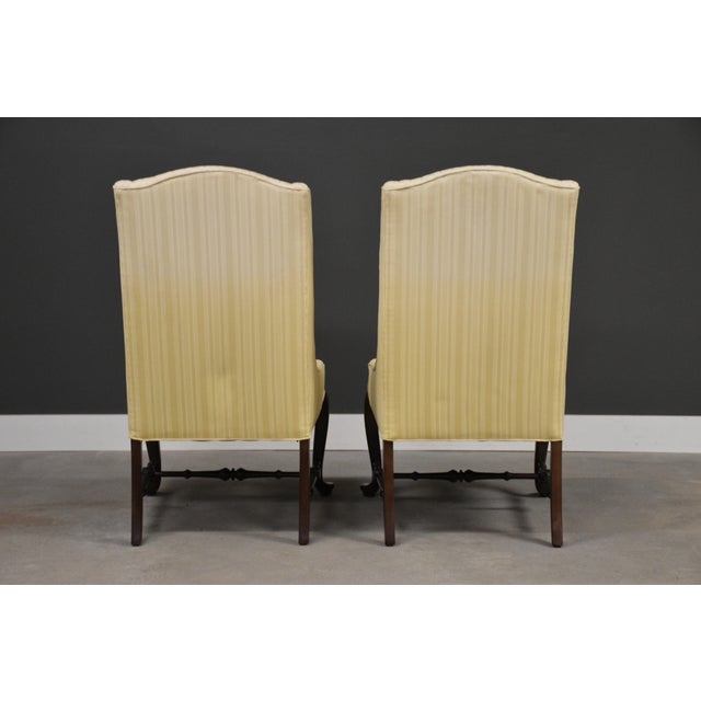1980s 1980s Ethan Allen Queen Anne Style Lounge Chairs - A Pair For Sale - Image 5 of 9