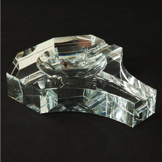 Crystal Ashtray with Mirror Base, 1960s For Sale - Image 15 of 15