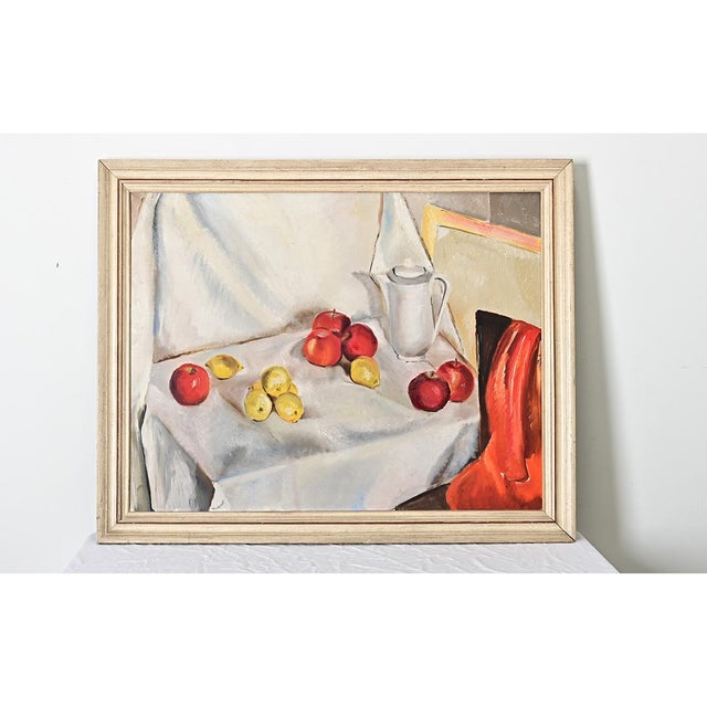 French Vintage Framed Still Life Painting For Sale - Image 9 of 14