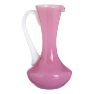 Vintage Crystal Glass Jug For Sale