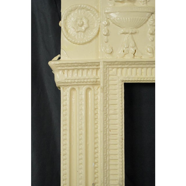 Antique English Regency Painted Wooden Fireplace Mantel For Sale - Image 9 of 12