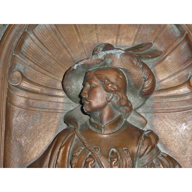 Antique Authentic Bronze WALL PLAQUE by German Artist Registe GUSTAV GROHE Signed 1826-1906 GUSTAV GROHE (German...