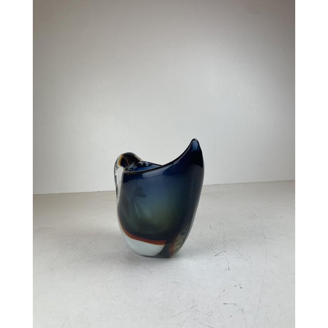 Sommerso Murano Glass Vase by Flavio Poli for Seguso Vetri D'arte, Italy, 1960s For Sale - Image 9 of 16