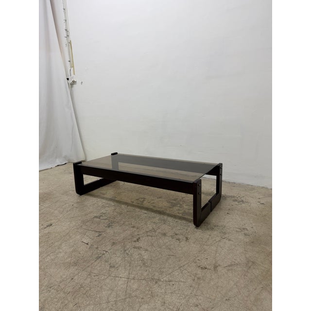 Percival Lafer Mp-97 Rosewood and Smoked Glass Coffee or Cocktail Table, 1970s For Sale In Miami - Image 6 of 13