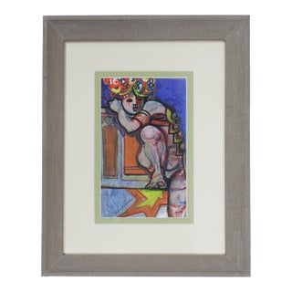 Contemporary Surreal Julie Kahn Valentine Painting For Sale