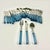 1980s 1980s Vintage Boho Chic French Blue Lucite Flatware With 18/10 Stainless Steel - Set of 33. For Sale - Image 5 of 8