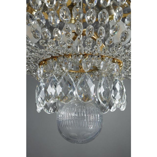 Empire Style Balloon Chandelier with Pendants, 1870 For Sale - Image 17 of 18