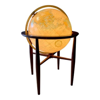 20" Illuminated Floor Standing Globe "Heirloom by Replogle For Sale