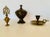 1980s Middle Eastern Brass Candle Holder, Bottle, and Lidded Dish - 3 Piece Set For Sale - Image 13 of 13