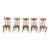 Early 20th Century Set of 5 Antique Tiger Oak Dining Chairs For Sale