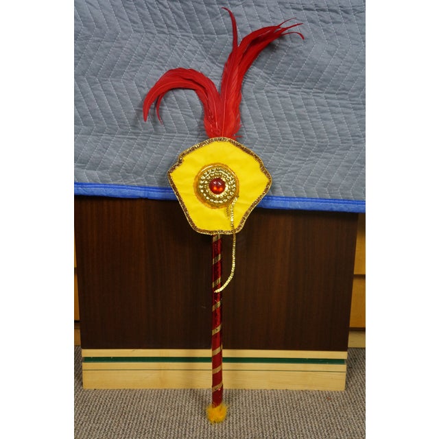 Late 20th Century Bahamian Junkanoo Festival Parade Costume Red Headdress Outfit Dance Masks For Sale - Image 5 of 17