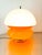 Mid-Century Modern Space Age White and Orange Lamp For Sale - Image 3 of 18