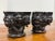French 18th Century Antique Carved Dark Wood Capitals, Pair For Sale - Image 3 of 12