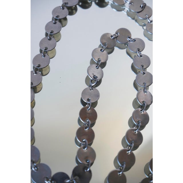 1970s Silver Round-Link Necklace For Sale - Image 4 of 11