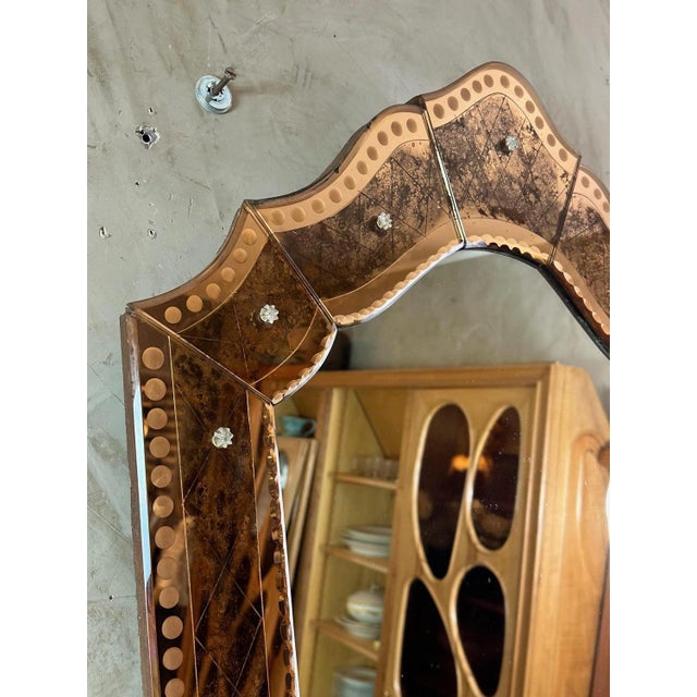 Venetian Mirror, 1950s For Sale - Image 10 of 11