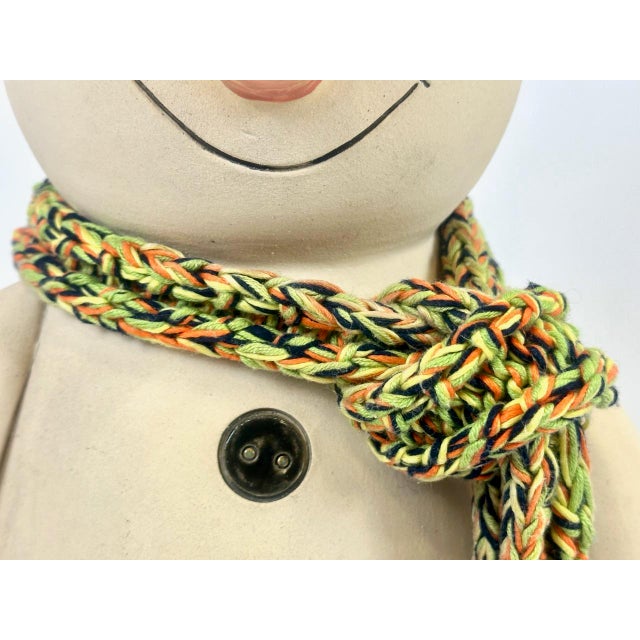 Large Vintage Ceramic Snowman Figure, 1970s For Sale - Image 4 of 12