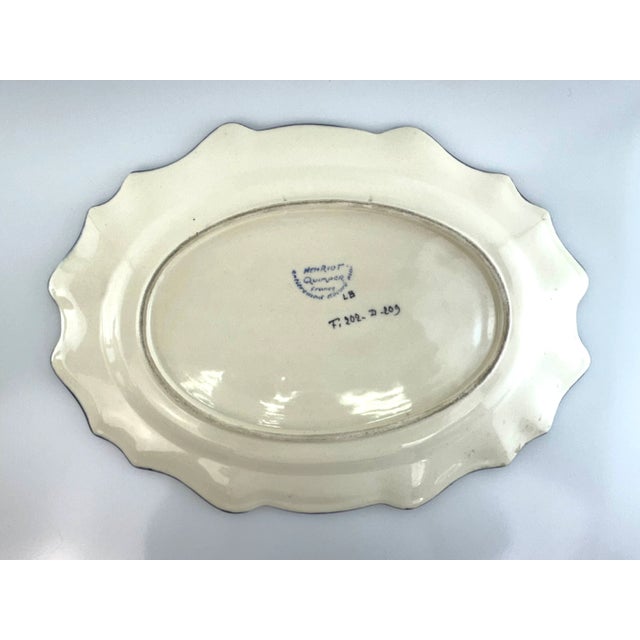Vintage Henriot Quimper French Faience Soup Tureen and Underplate For Sale - Image 10 of 18